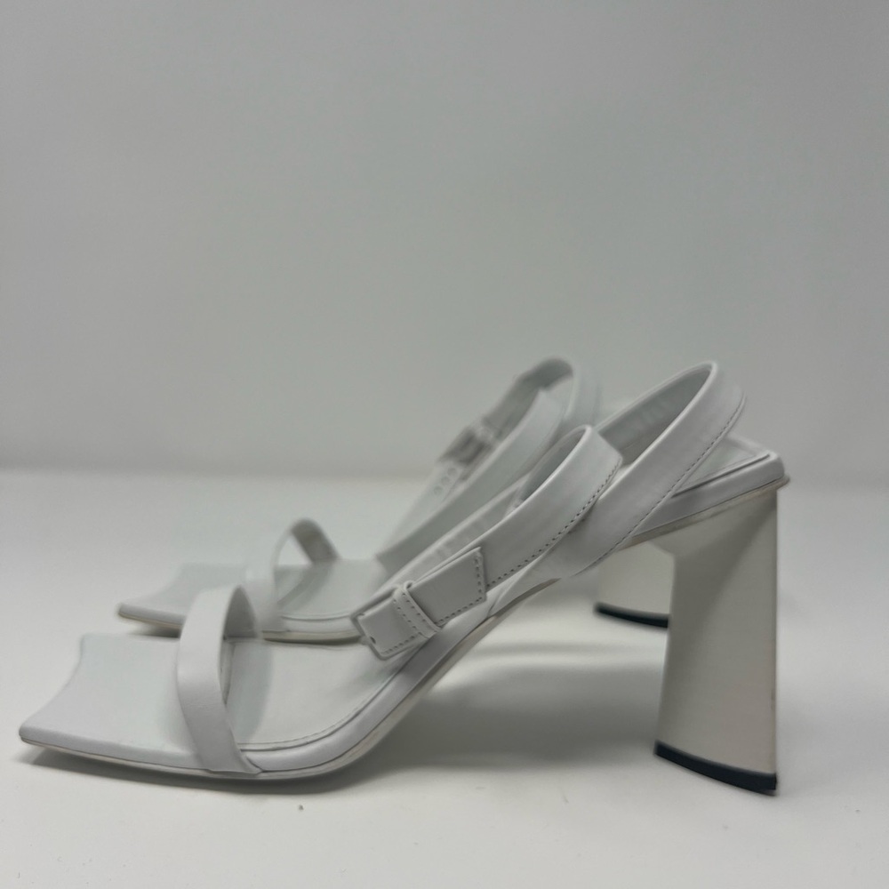 White Balenciaga Moon Heels